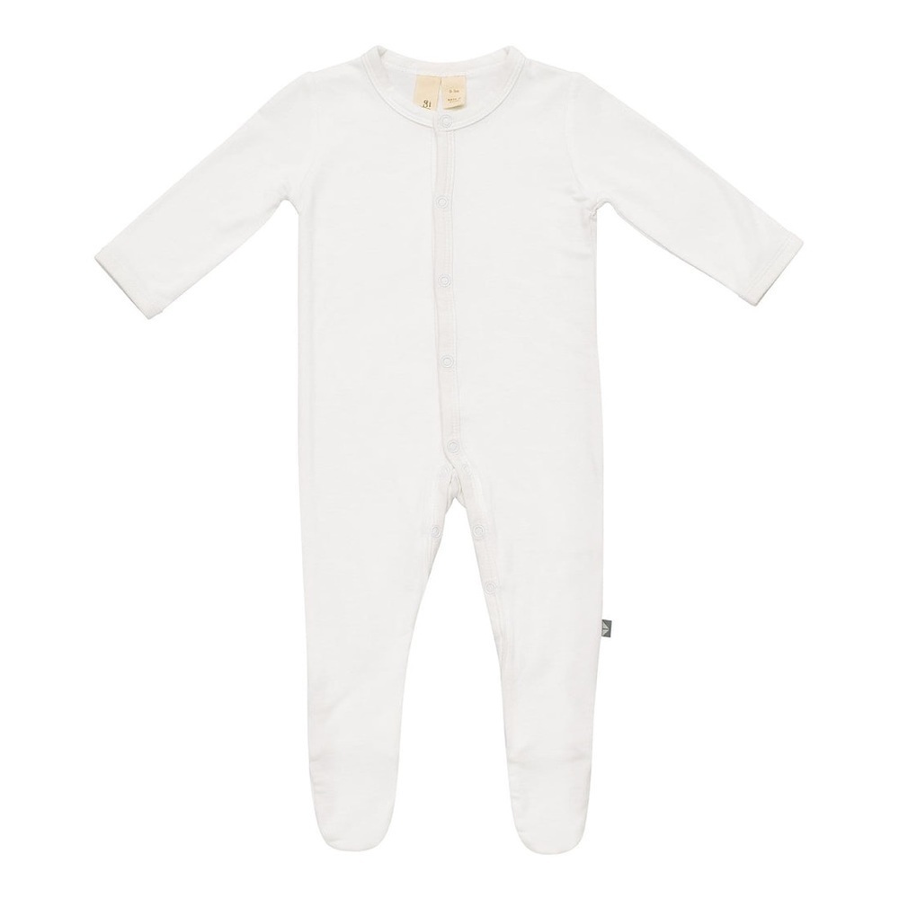 Kyte baby zipper footie size 12/18 months white